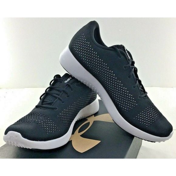 Men's Under Armour Rapid Black Athletic Shoes NEW - Picture 2 of 5
